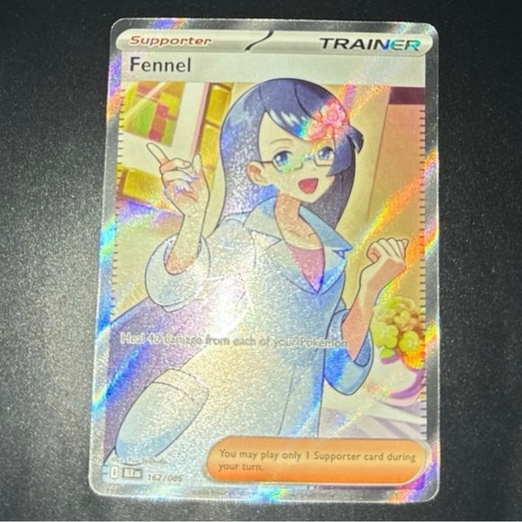 Pokemon Other - Fennel Trainer 162/086 SV: Black Bolt set full art HoloFoil artwork ultra rare